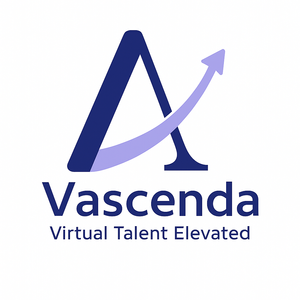 Vascenda Healthcare logo with tagline representing virtual nurse talent
